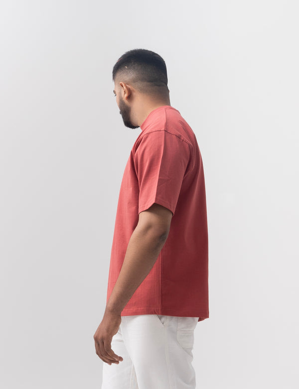 CRANBERRY BASIC OVERSIZED T-SHIRT